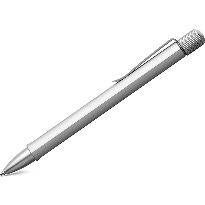 Faber-Castell Hexo Ballpoint Pen - Silver - Pen Boutique Ltd