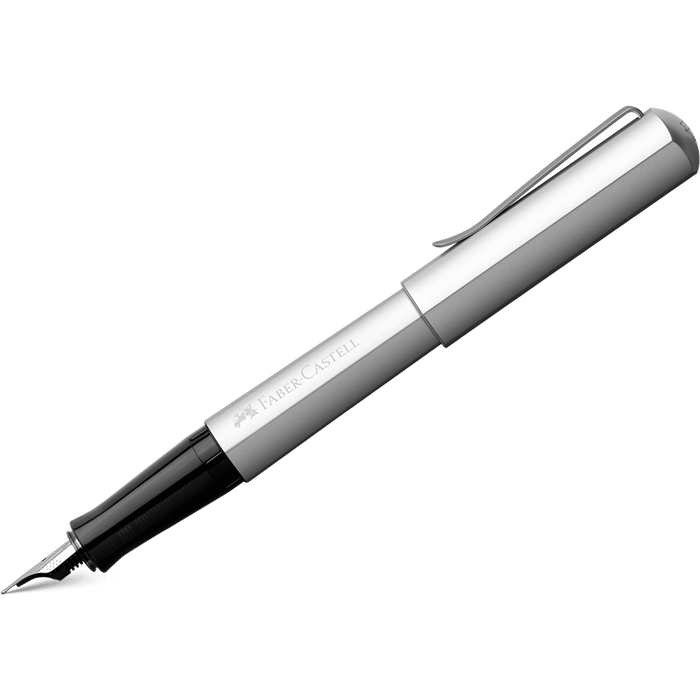 Faber-Castell Hexo Fountain Pen - Silver - Pen Boutique Ltd