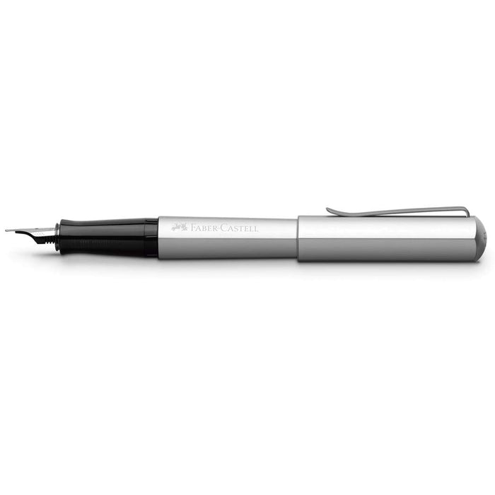 Faber-Castell Hexo Fountain Pen - Silver - Pen Boutique Ltd