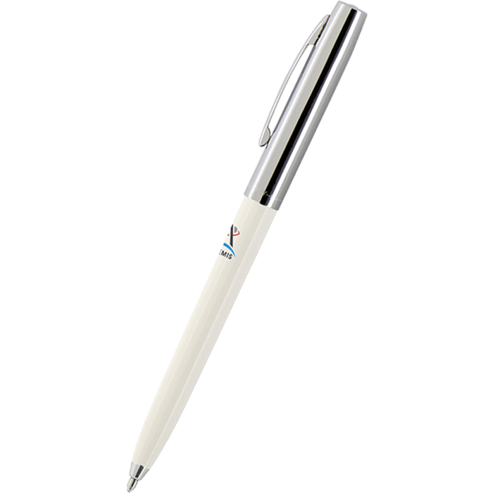 Fisher Space Ballpoint Pen - Artemis - White Barrel Cap - O - Matic - Pen Boutique Ltd