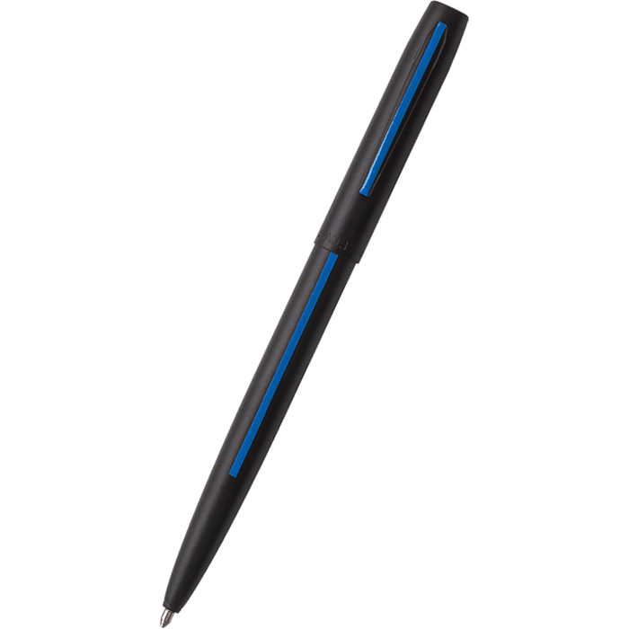 Fisher Space Cap - O - Matic Pen - Law Enforcement Blue Line Imprint - Pen Boutique Ltd
