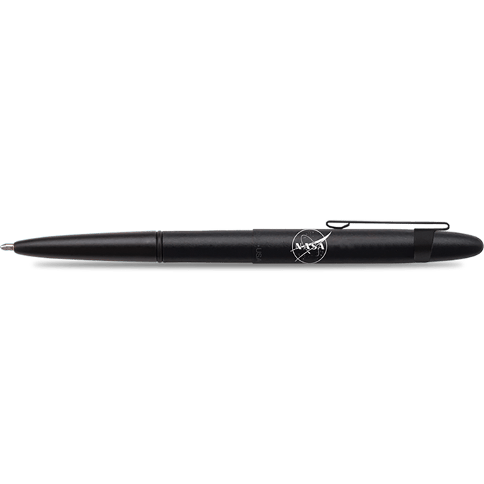 Fisher Space with Clip Bullet Ballpoint Pen - NASA Matte Black - Pen Boutique Ltd