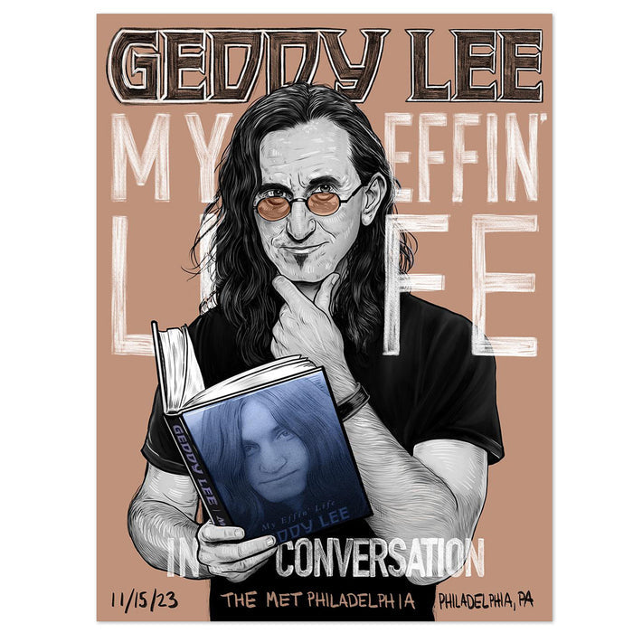 Geddy Lee Gig Litho(Choice of City)