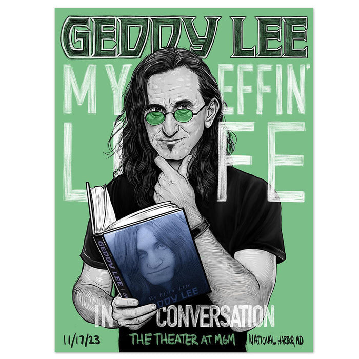 Geddy Lee Gig Litho(Choice of City)