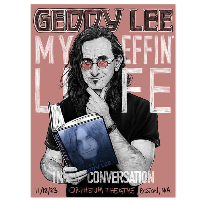 Geddy Lee Gig Litho(Choice of City)