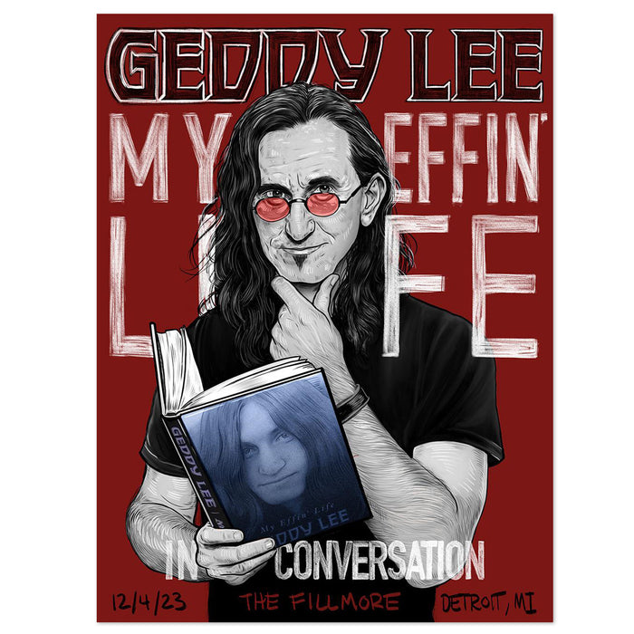 Geddy Lee Gig Litho(Choice of City)