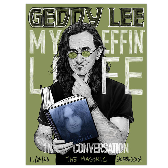 Geddy Lee Gig Litho(Choice of City)