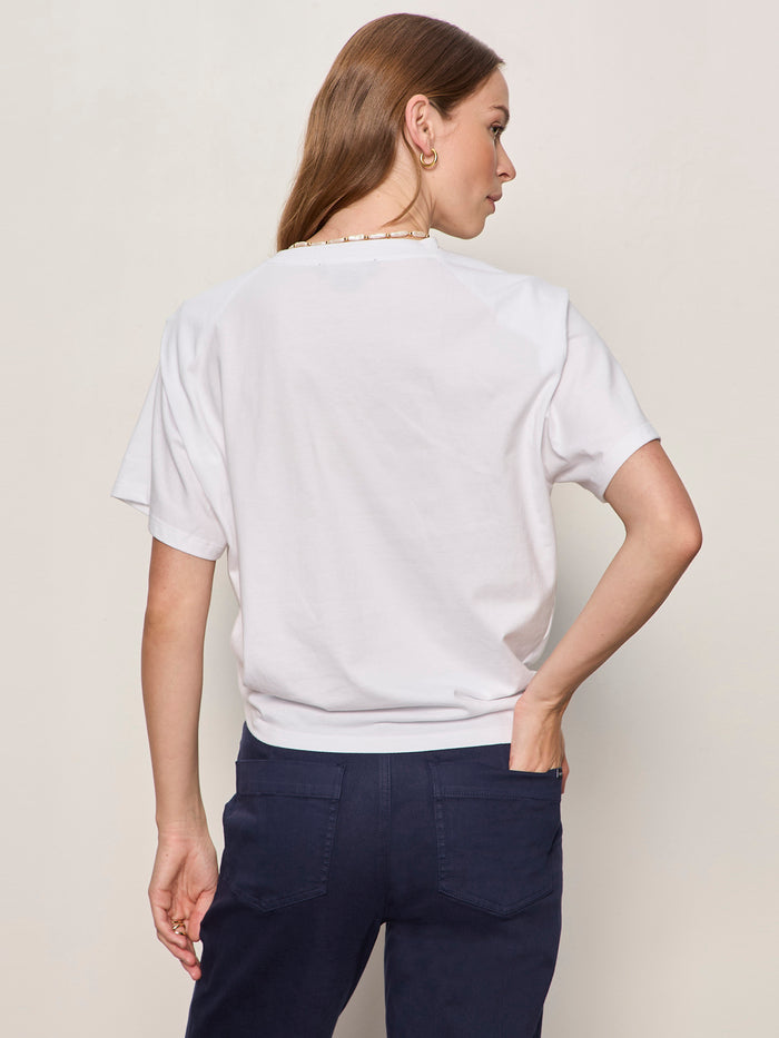 Good To Go Tie Front Tee White