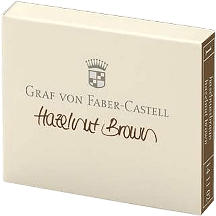 Graf Von Faber-Castell Design 6 Hazelnut Brown Ink Cartridges - Pen Boutique Ltd