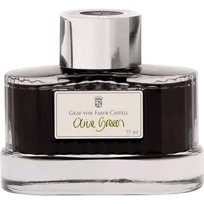 Graf Von Faber-Castell Olive Green 75ml Ink Bottle - Pen Boutique Ltd