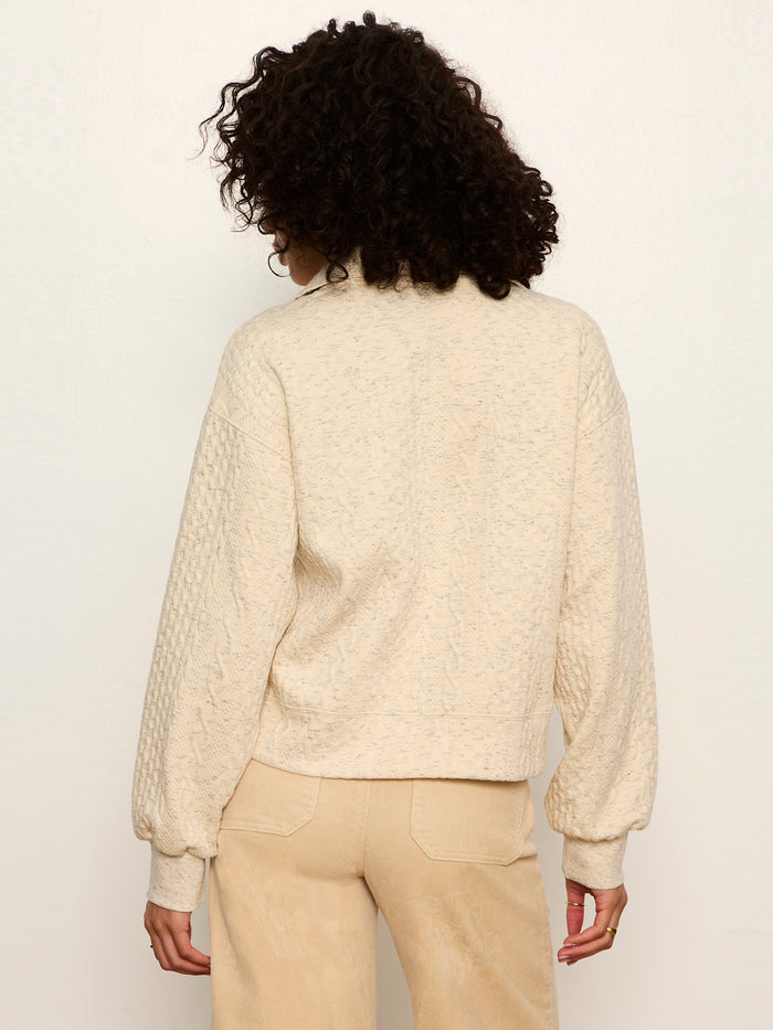 Halley Relaxed Popover Heather Bone