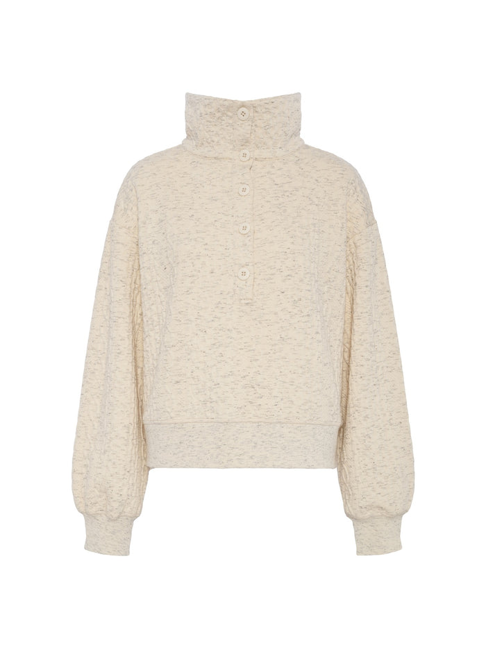 Halley Relaxed Popover Heather Bone