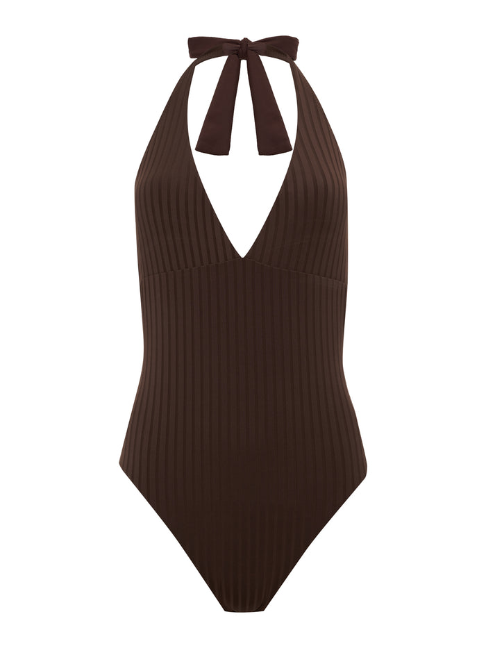 Halter Mio One-Piece Espresso