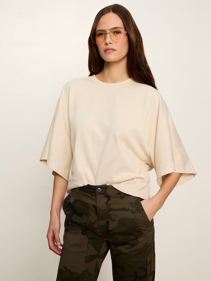 Haven Cape Sleeve Tee Bone