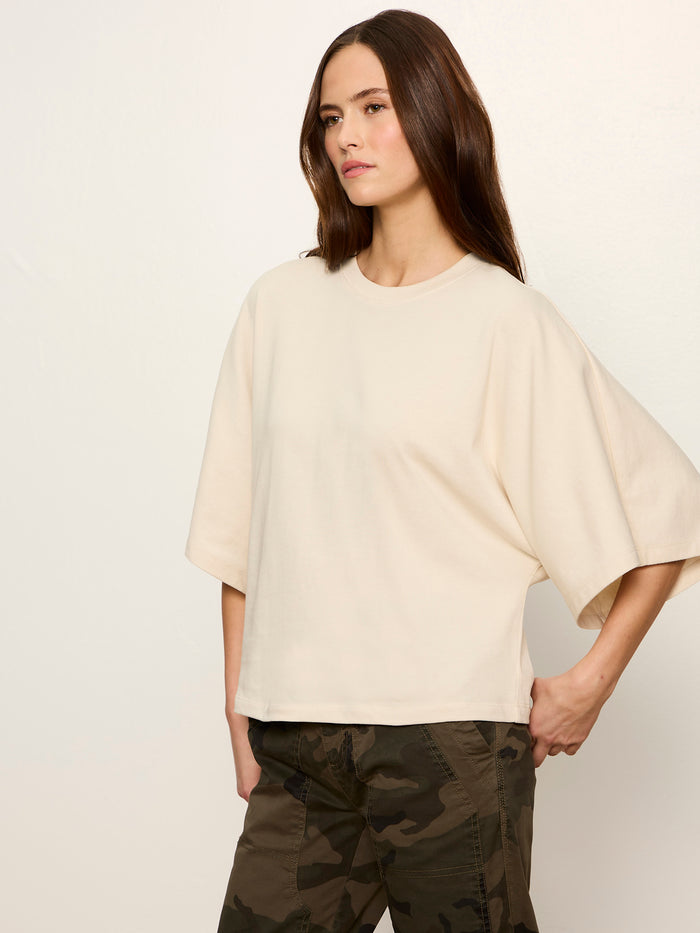Haven Cape Sleeve Tee Bone