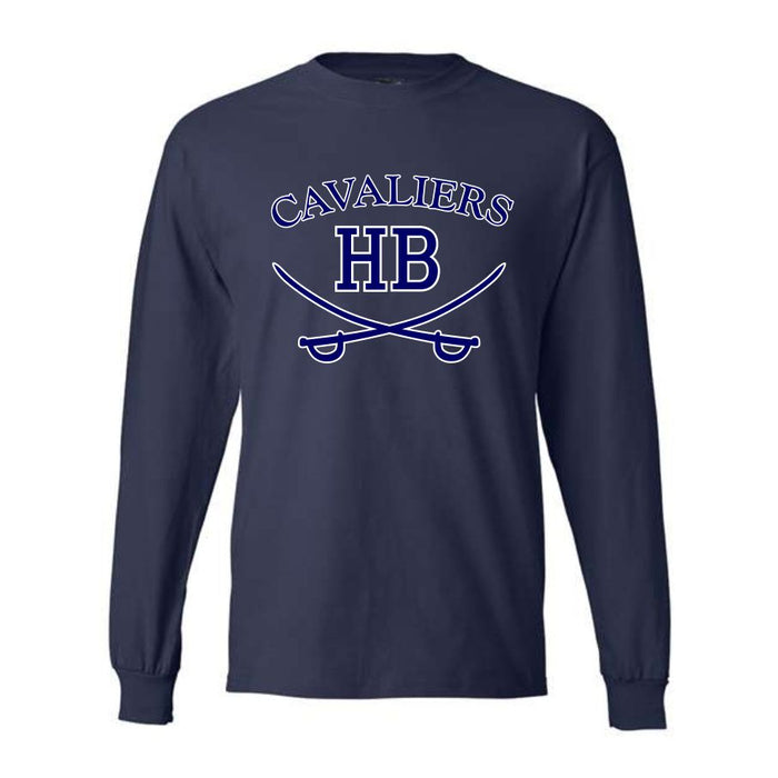 HB Cavaliers Hanes Beefy Long Sleeve Tee (Customizable)