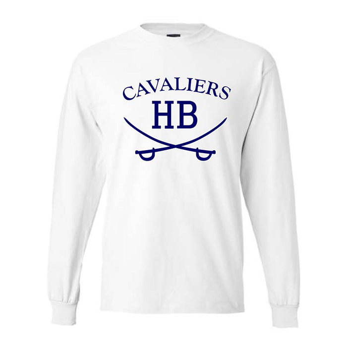 HB Cavaliers Hanes Beefy Long Sleeve Tee (Customizable)