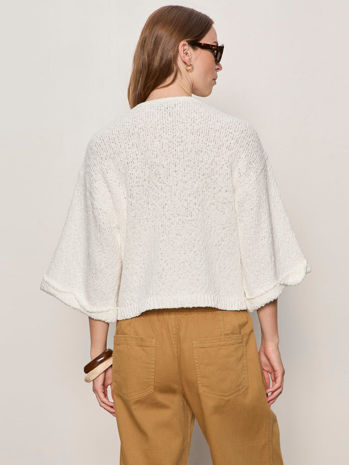 I'm Yours Button Front Sweater Chalk