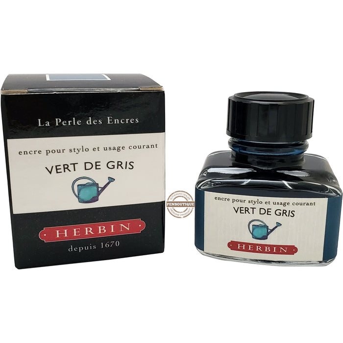 J. Herbin Ink Bottle - Vert De Gris - 30ml - Pen Boutique Ltd