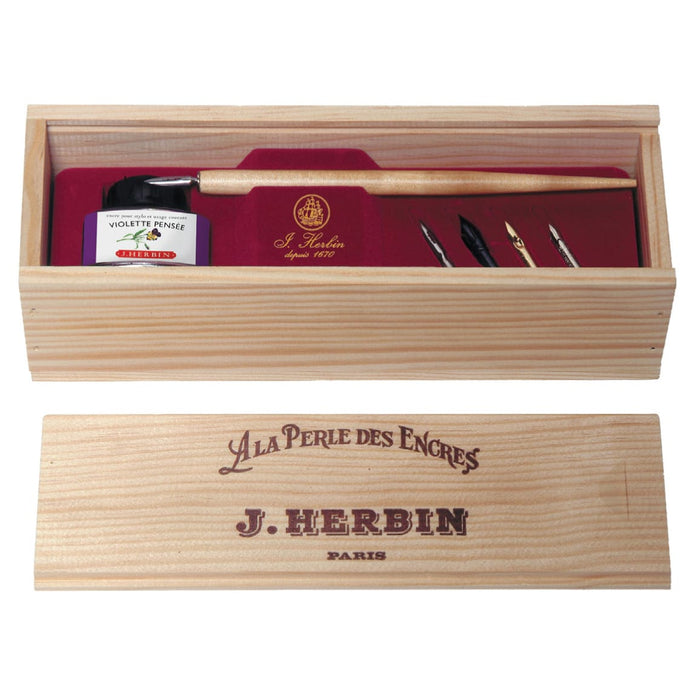 J. Herbin La Perle Des Encres Wooden Box Set - Pen Boutique Ltd