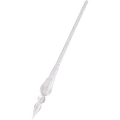 J. Herbin Round Glass Pen - Spiral Body - Clear | Transparent - Pen Boutique Ltd