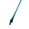 J. Herbin Round Glass Pen - Spiral Body - Emerald | Emerald - Pen Boutique Ltd