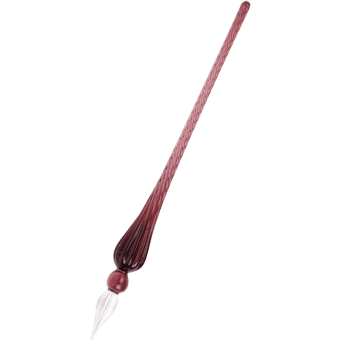 J. Herbin Round Glass Pen - Spiral Body - Violet | Violet - Pen Boutique Ltd