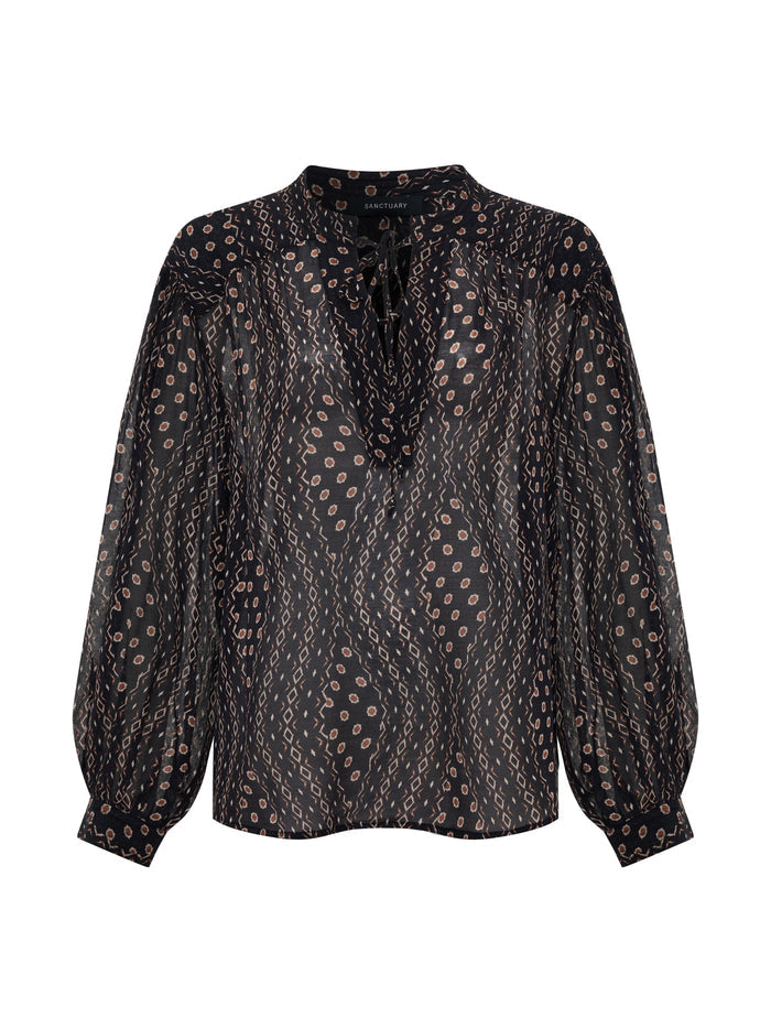 Joyride Relaxed Volume Blouse Rhythmic