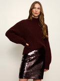 Kacy Ribbed Sweater Bordeaux