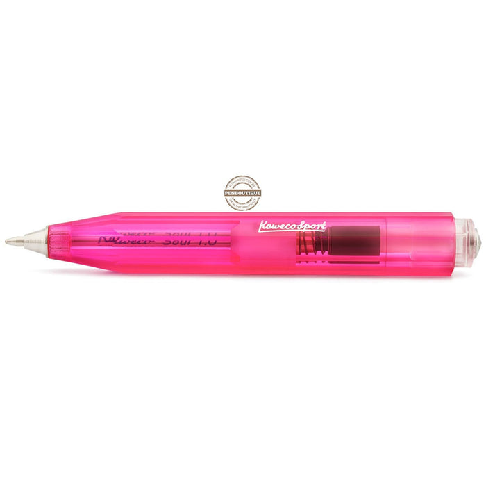 Kaweco Ice Sport Ballpoint Pen - Transparent Pink - Pen Boutique Ltd