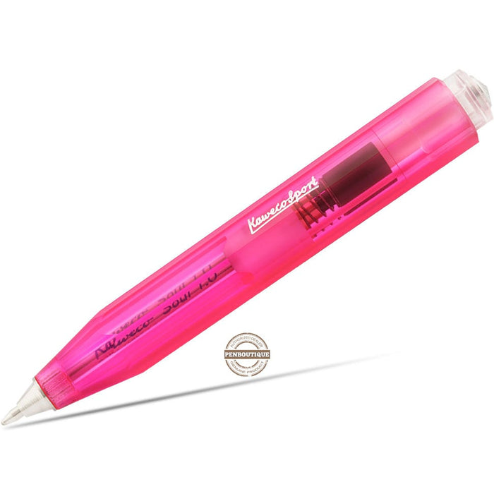 Kaweco Ice Sport Ballpoint Pen - Transparent Pink - Pen Boutique Ltd