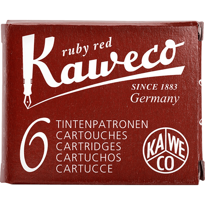 Kaweco Ink Cartridges - 6 pieces - Ruby Red - Pen Boutique Ltd