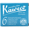 Kaweco Ink Cartridges - 6 pieces - Turquoise - Pen Boutique Ltd