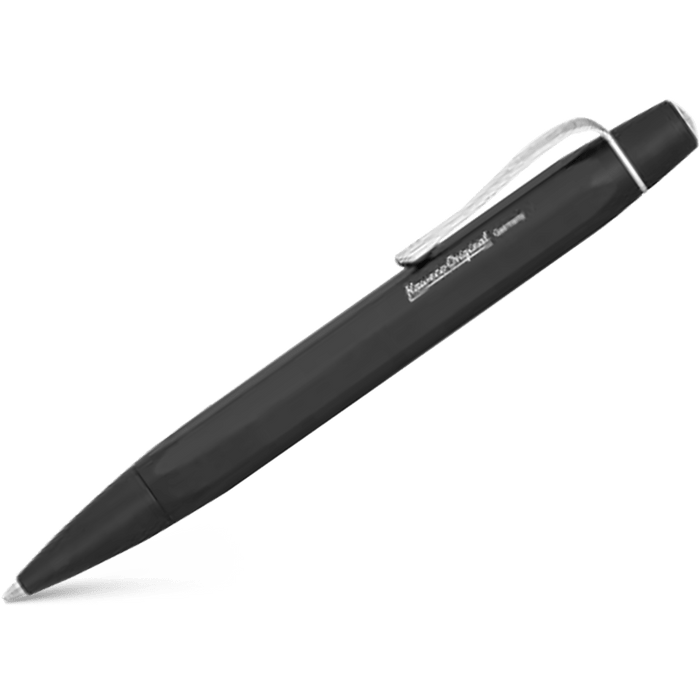Kaweco Original Ballpoint Pen - Black - Chrome Trim - Pen Boutique Ltd