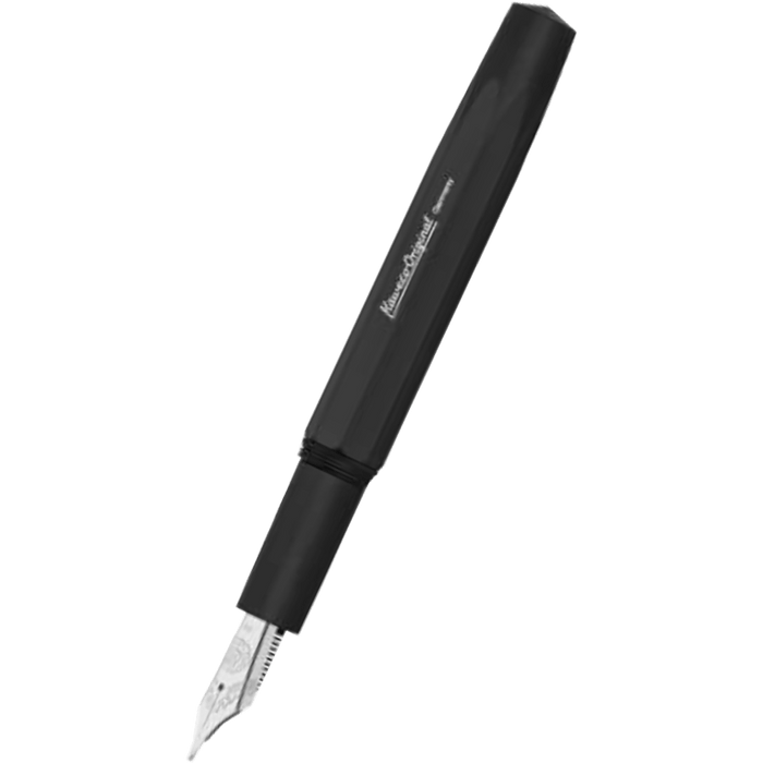 Kaweco Original Fountain Pen - Black - Chrome Trim (250 Nib) - Pen Boutique Ltd