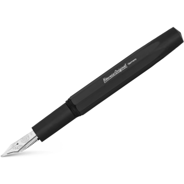 Kaweco Original Fountain Pen - Black - Chrome Trim (250 Nib) - Pen Boutique Ltd