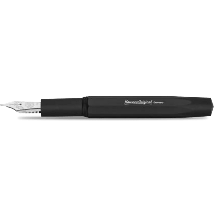Kaweco Original Fountain Pen - Black - Chrome Trim (250 Nib) - Pen Boutique Ltd