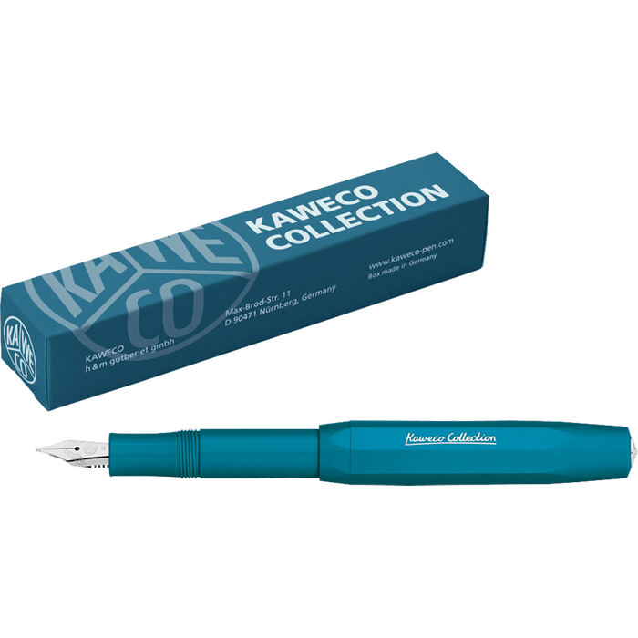 Kaweco Sport Collection Fountain Pen - Cyan - Pen Boutique Ltd