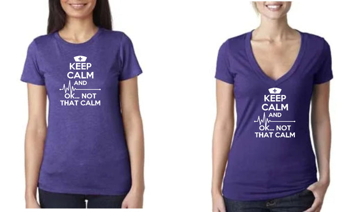 Keep Calm T's  Crew Neck & V-Neck 6640/6710 Beth
