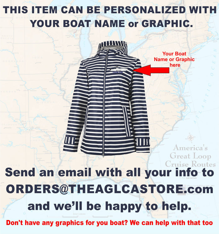 Ladies AGLCA Printed New Englander Rain Jacket