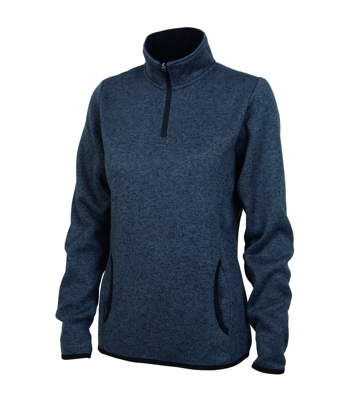 Ladies Heathered Fleece Pullover / Charles River 5312