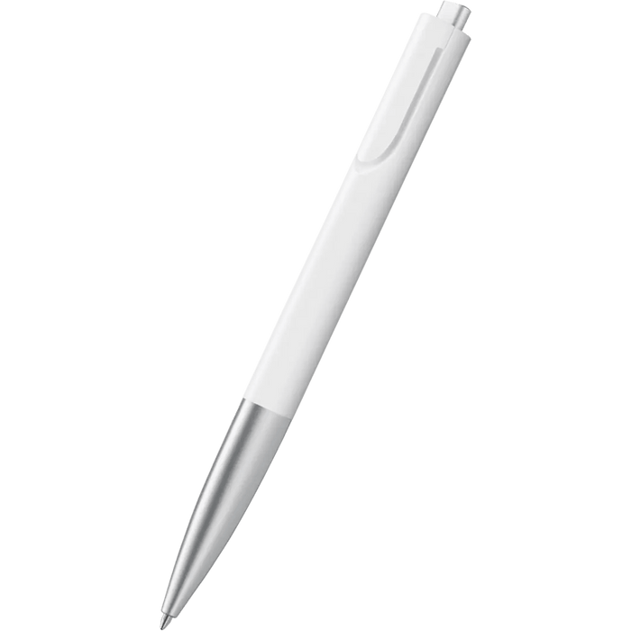Lamy Noto Ballpoint Pen - White/Silver - Pen Boutique Ltd