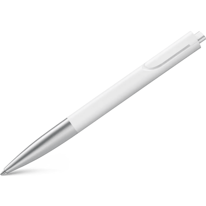 Lamy Noto Ballpoint Pen - White/Silver - Pen Boutique Ltd