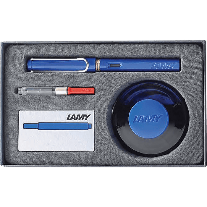 Lamy Safari Gift Set - Blue - Pen Boutique Ltd