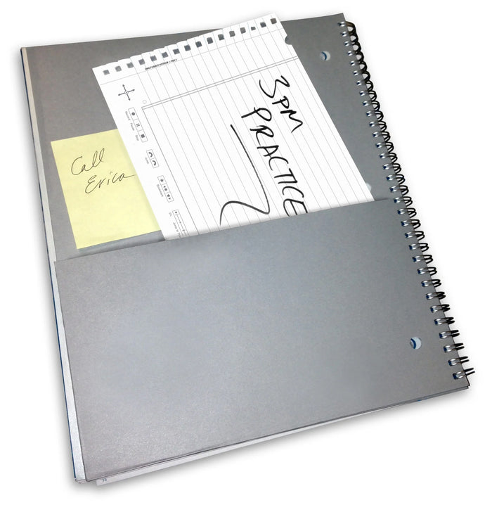 Livescribe Smart Paper Notebook Letter Size 3-Subject Notebook, Volume #2 (storage pocket)