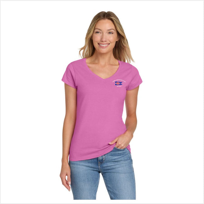 Lowell Motor Boat Club Ladies V-Neck T-Shirt