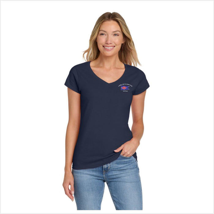 Lowell Motor Boat Club Ladies V-Neck T-Shirt