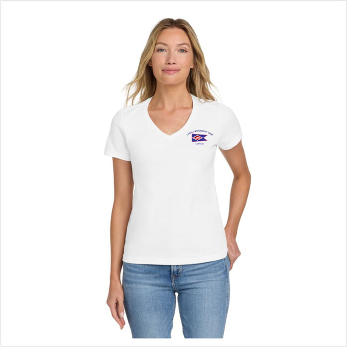 Lowell Motor Boat Club Ladies V-Neck T-Shirt