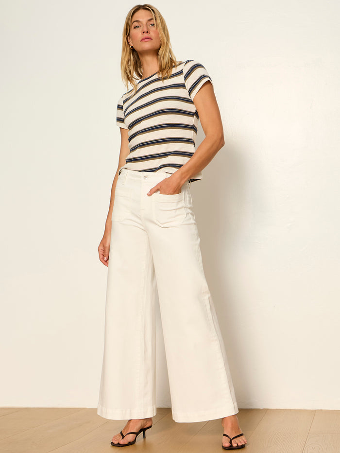 Marine Ultra Wide Leg Jean Chalk