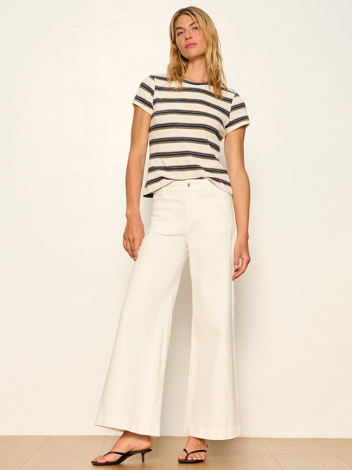 Marine Ultra Wide Leg Jean Chalk
